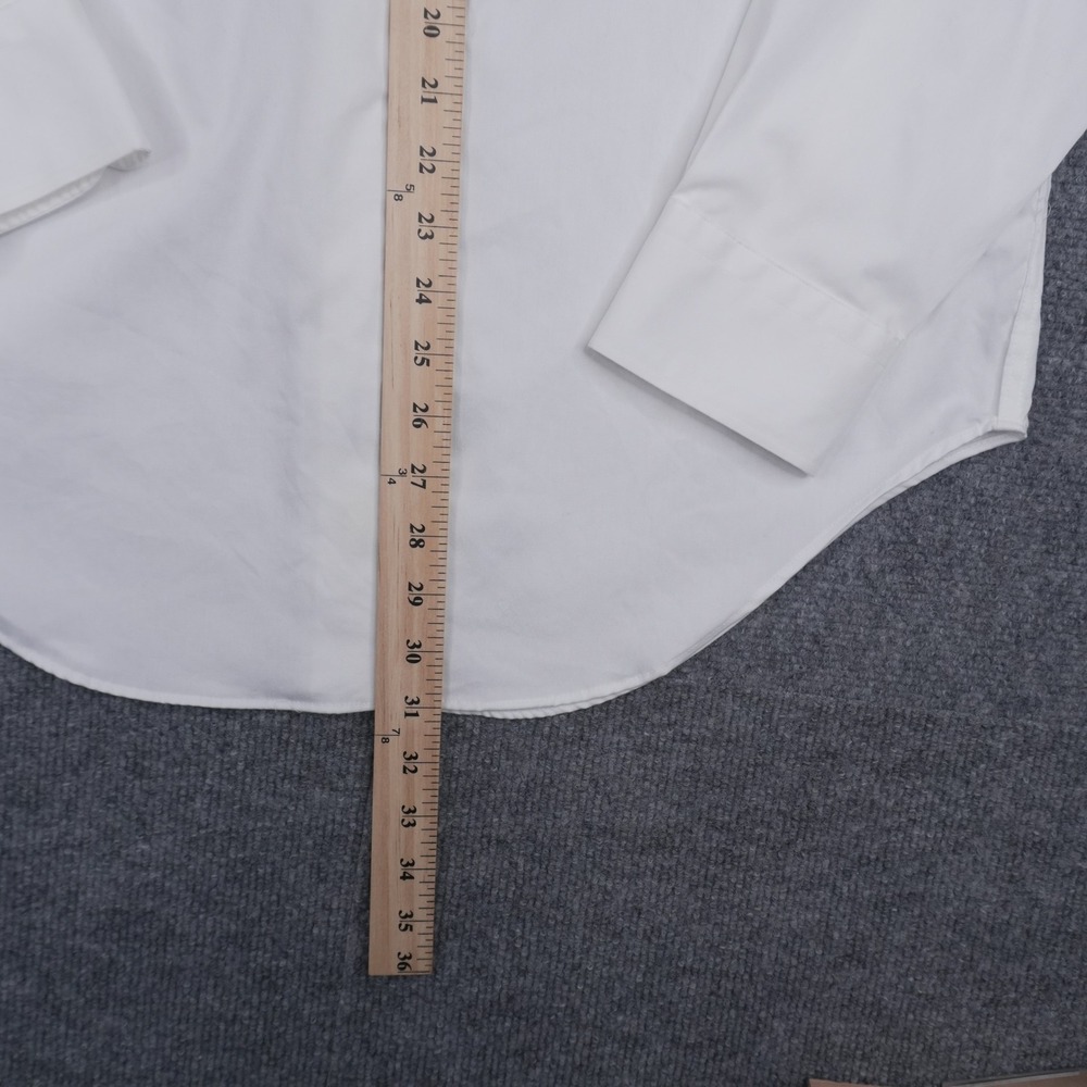 Lauren Ralph Lauren Dress Shirt Mens 16 34/35 White Classic Fit Non Iron Cotton - Picture 6 of 8
